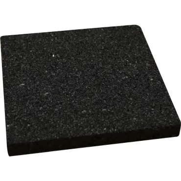 Rubber tegel 10x10x1 cm t.b.v. terrasmontagesysteem, 10 stuks