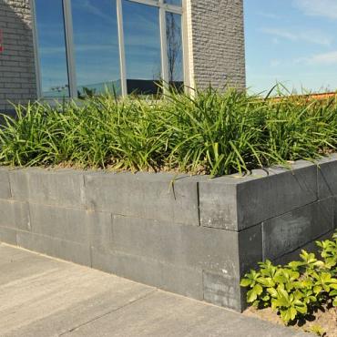 Linea block Excell 15x15x60 cm Black Nero