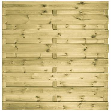 Aanbieding scherm recht Grenen geschaafd180x180 RVS geschroefd 15mm