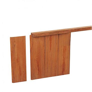Azobe Hardhouten geschaafde damwand 3.0x20.0x250 cm (werkend 18.5 cm)