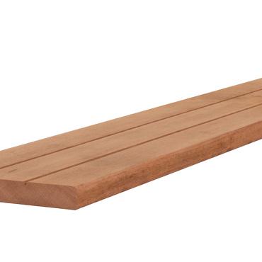 Hardhouten met v-groeven geprofileerd dekdeel, 2.8x19x545 cm
