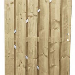 Jumbodeur met slotgat, geschaafd vuren 15 mm op verstelbaar stalen frame 100x180 cm, toog verticaal