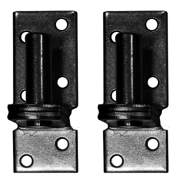 Duim zwart 16 mm t.b.v. poort, per 2 stuks