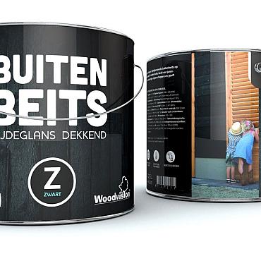 Douglas buiten beits 2.5 liter, grijs RAL 7037