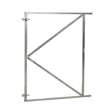 Verstelbaar stalen poortframe 150x155 cm, vuurverzinkt