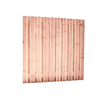 Douglas geschaafd plankenscherm 21-planks 16 mm, 180x180 cm t.b.v. betonsysteem, onbehandeld