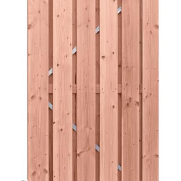 Douglas geschaafde plankendeur op verstelbaar stalen frame, 16 mm, 100x190 cm, onbehandeld