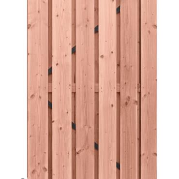 Douglas geschaafde plankendeur op zwart verstelbaar stalen frame, 16 mm, 100x190 cm, onbehandeld