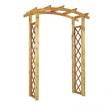Rozenboog Klein, Doorgangsbreedte 120 cm, groen geïmpregneerd