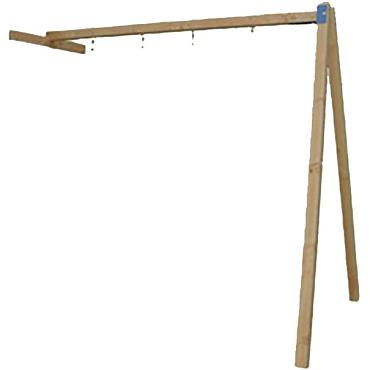 Douglas schommelaanbouw t.b.v. speeltoestel Bonobo, groen geïmpregneerd.