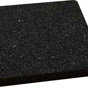 Rubber tegel 10x10x1 cm t.b.v. terrasmontagesysteem, 10 stuks