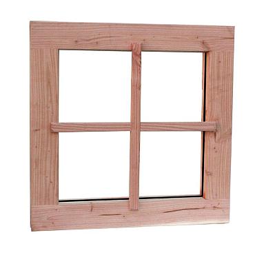 Douglas vast raam Prestige met dubbelglas, 66.4x66.4 cm, onbehandeld