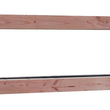 Douglas vast raam (zijlicht) Prestige met dubbelglas, 138.4x48.4 cm, onbehandeld