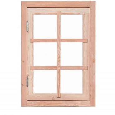 Douglas 6-ruits uitzetraam, 91x74 cm, onbehandeld