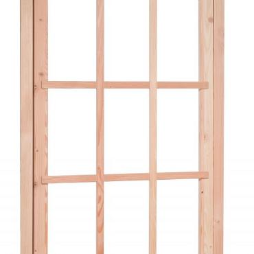 Douglas 9-ruits uitzetraam, 91x136 cm, onbehandeld
