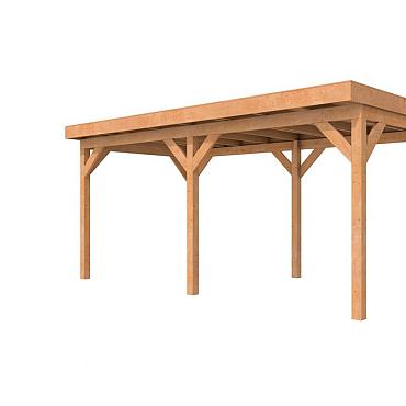 Douglasvision buitenverblijf Comfort 500x270 cm, kleurloos geïmpregneerd
