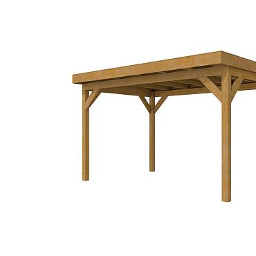 Douglasvision buitenverblijf Comfort 400x270 cm, groen geïmpregneerd