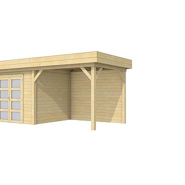 Vuren Topvision Premium Bonte Specht, 300x250 en luifel 300 cm, onbehandeld.
