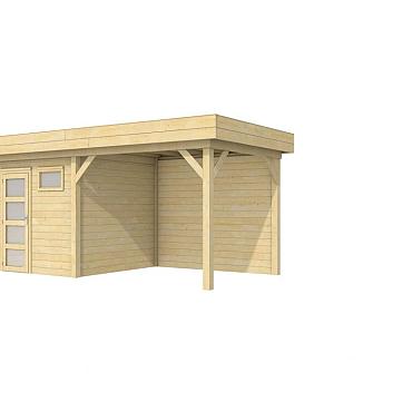 Vuren Topvision Premium Kuifmees, 250 x 250 en luifel 300 cm, onbehandeld.