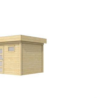 Vuren Topvision Premium Bonte Kraai, 300x250 cm, kleurloos geïmpregneerd.