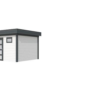 Vuren Topvision Tapuit, 300x300 cm, wanden wit en basis antraciet