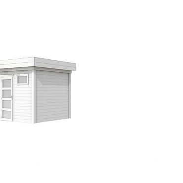 Vuren Topvision Premium Kuifmees, 250x250 cm, wit gespoten.