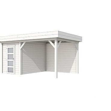 Vuren Topvision Kiekendief, 200x300 en luifel 300 cm, wit gespoten