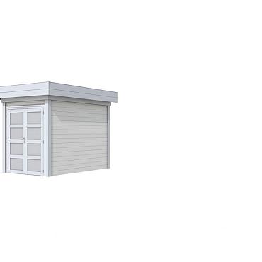 Vuren Topvision Premium Zwaluw, 200x300 cm, wanden wit en basis lichtgrijs.