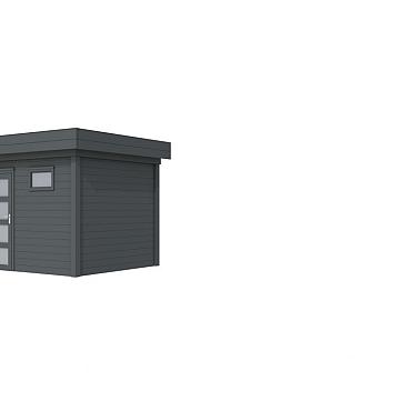 Vuren Topvision Premium Bonte Kraai, 300x250 cm, antraciet gespoten.