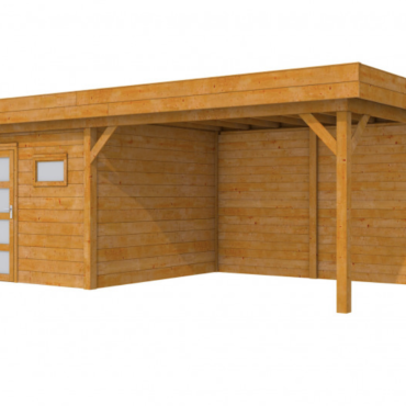 Douglas Topvision Raaf, 298x298 en luifel 400 cm, transparant gespoten