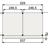 Douglasvision DHZ buitenverblijf 530x300 cm, kleurloos geïmpregneerd
