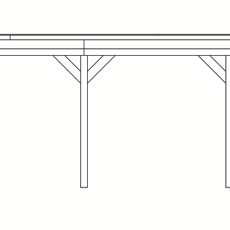 Douglasvision DHZ buitenverblijf 700x300 cm, onbehandeld