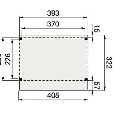 Douglasvision kapschuur Comfort 400x250 cm, kleurloos geïmpregneerd