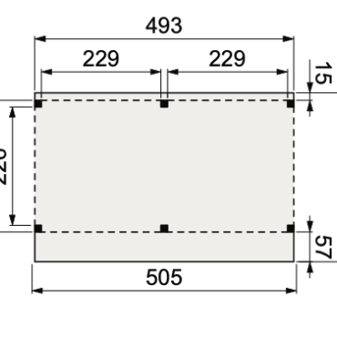Douglasvision kapschuur Comfort 500x250 cm, kleurloos geïmpregneerd