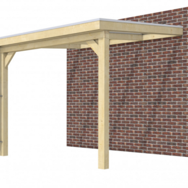 Veranda Excellent 300 vuren, 312x310 cm, dakplaten opaal, kleurloos geïmpregneerd.