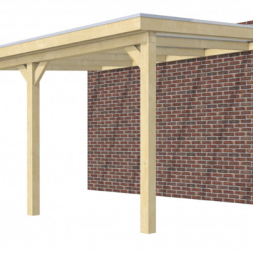 Veranda Excellent 500 vuren, 512x410 cm, dakplaten opaal, kleurloos geïmpregneerd.