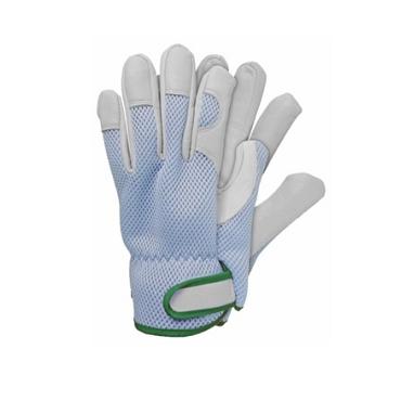 Werkhandschoenen geitenleer blauw l