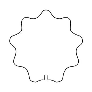 Steunring rond geschulpt d34cm