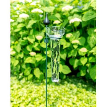 Regenmeter peacock met ring 24cm