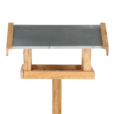 Voedertafel eiken rechthoek d57h110b57
