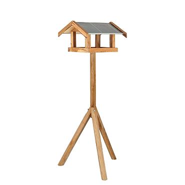Voedertafel eiken rechthoek d57h110b57