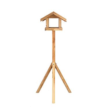 Voedertafel eiken rechthoek d57h110b57
