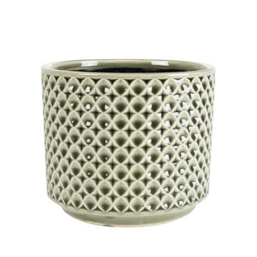 Pot thies d19h17cm olijfgroen