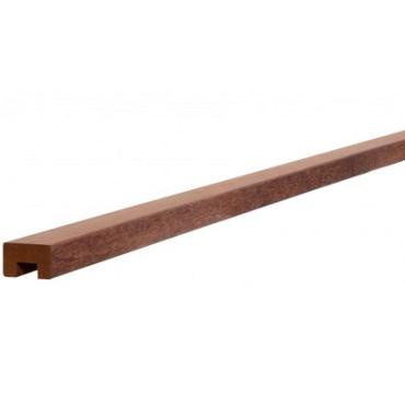 Hardhouten geschaafde damwandregel met sponning, 4.5x6.8x200 cm