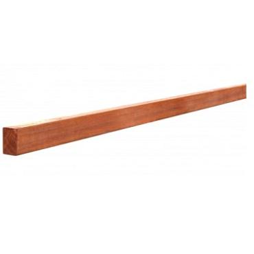 Azobe Hardhouten regel, 4-zijdig glad geschaafd 4.5x7.0x350 cm