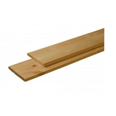 Douglas plank 1 zijde geschaafd, 1 zijde fijnbezaagd 2.8x19.5x300 cm, groen geïmpregneerd