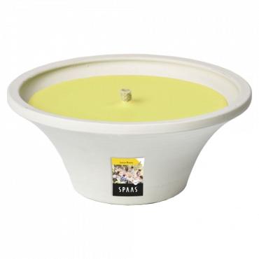 Vlamschaal wit d18h7,5 summer blossom