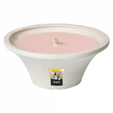 Vlamschaal wit d18h7,5 summer blossom