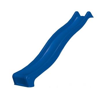 Kunststof glijbaan 290x50 cm, 150 cm hoog, blauw
