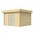 Vuren Topvision Parelhoen, 400x300 cm, wanden wit en basis lichtgrijs